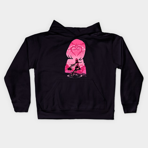 Kairi Kingdom heart Kids Hoodie by plonkbeast